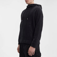 Load image into Gallery viewer, Cp Company Mixed Overhead Hoodie Black
