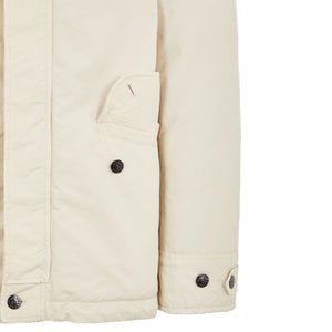 Stone Island David-Tc Short Down Parka in Plaster