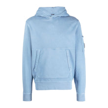 Load image into Gallery viewer, Cp Company Garment Dyed Overhead Lens Hoodie In Riviera Blue (Pre-Order: Due Approx. 28th Feb)
