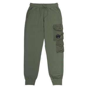 Cp Company Junior Mixed Lens Jogging Bottoms in Bronze Green