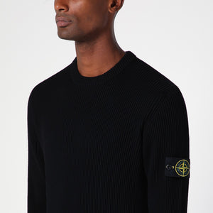 Stone Island Rws Ribbed Sweatshirt Black