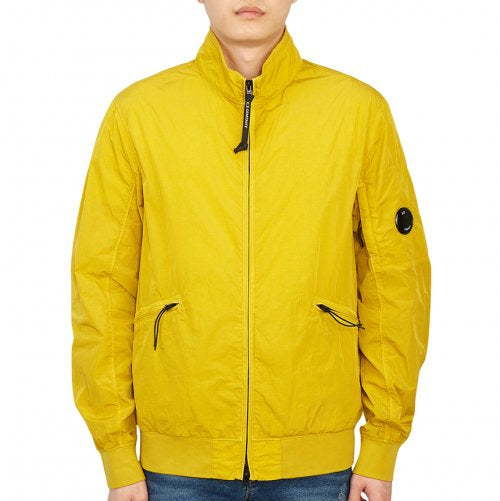 Cp Company Chrome-R Lens Bomber Jacket In Golden Nugget