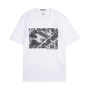 Cp Company Metropolis Urban Mobility T-Shirt White