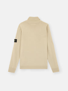 Stone Island Light Knit Roll Neck Sweatshirt 525C4 Stucco