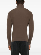 Load image into Gallery viewer, Stone Island Turtle Neck Ribbed Wool Sweatshirt Walnut Brown
