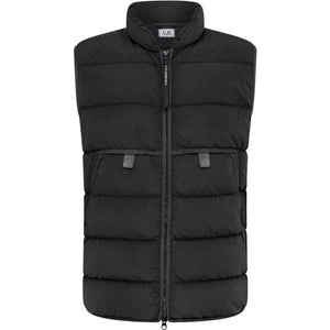 Cp Company Chrome-R Down Lens Gilet in Black