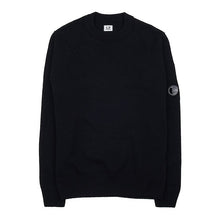 Load image into Gallery viewer, Cp Company Lambswool Lens Knit Sweatshirt In Black
