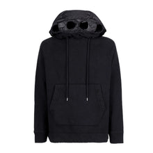 Load image into Gallery viewer, Cp Company Mixed Overhead Hoodie Black
