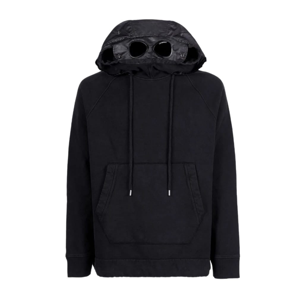 Cp Company Mixed Overhead Hoodie Black