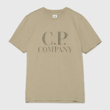 Load image into Gallery viewer, Cp Company Large Logo T-Shirt In Cobblestone
