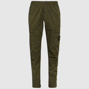 Stone Island Skinny Fit Cargo Pants Olive