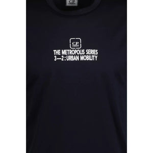 Cp Company Metropolis Graphic Logo T-Shirt In Navy