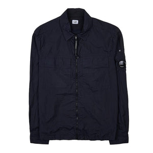 Cp Company Taylon L Chrome Lens Full Zip Shirt Navy