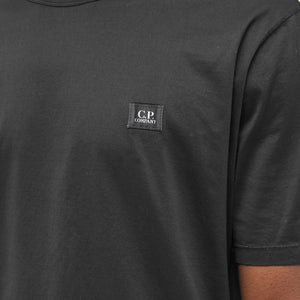 Cp Company Mercerised Cotton Patch Logo T-Shirt 352A Black