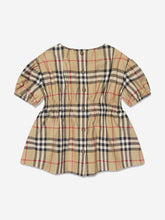 Load image into Gallery viewer, Burberry Junior Check Print Dress In Beige
