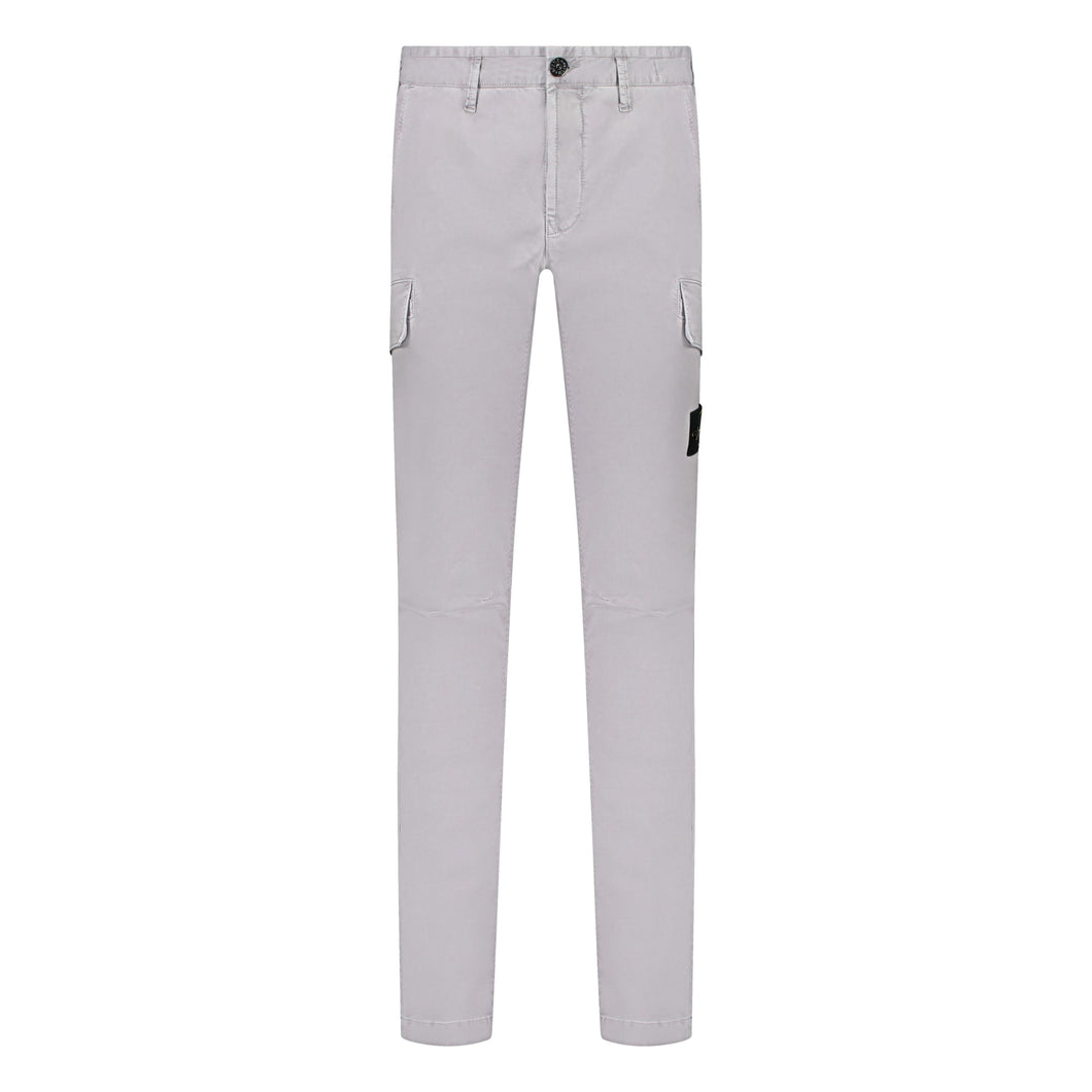 Stone Island Old Effect Skinny Fit Cargo Pants in Dust Grey