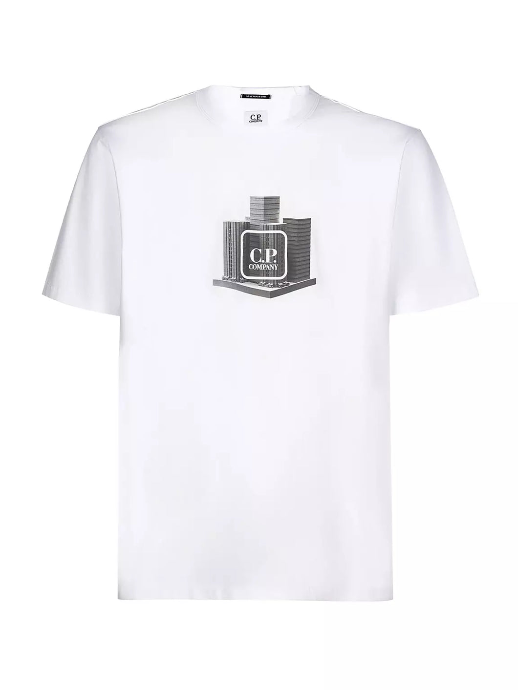 Cp Company Metropolis Graphic Logo 203A T-Shirt In White