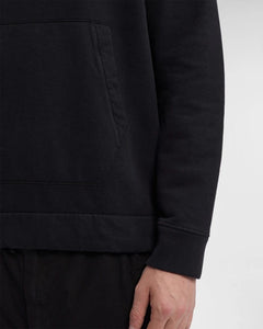 Cp Company Mixed Overhead Hoodie Black