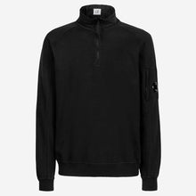 Load image into Gallery viewer, Cp Company Light Fleece Lens Quarter Zip In Black
