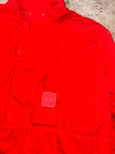 Cp Company Metropolis Series Taylon L 1/4 Zip Overshirt in Fiery Red