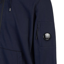 Load image into Gallery viewer, Cp Company Hooded Light Fleece Lens Full Zip In Navy
