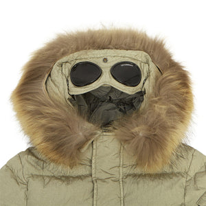 Cp Company Junior M.t.t.n Down Goggle Parka Jacket in Silver Sage