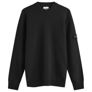 Stone Island Knit Wool Sweatshirt 508A3 Black