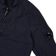 Load image into Gallery viewer, Cp Company Taylon L Chrome Lens Full Zip Shirt Navy
