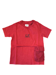 Cp Company Junior Side Pocket T-Shirt In Red