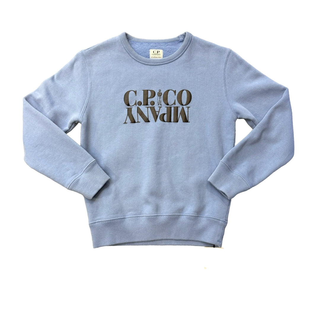 Cp Company Junior 057 Sailor Big Logo Sweatshirt In Riviera Blue