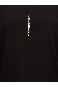 Cp Company Vertical Logo T-Shirt In Black