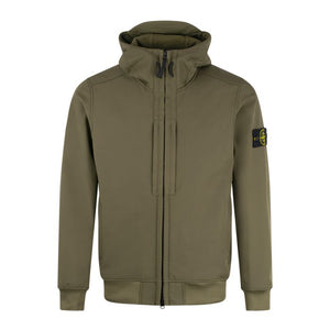 Stone Island Soft Shell-R E.Dye Jacket in Olive