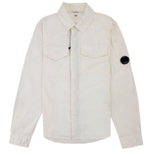 Load image into Gallery viewer, Cp Company Gabardine Lens Shirt In White
