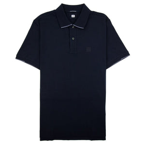 Cp Company Metropolis Series Striped Polo Shirt In Navy (Pre-Order: Due Approx. 28th Feb)