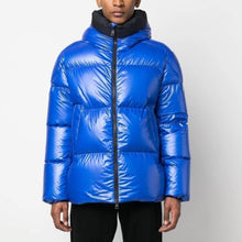 Load image into Gallery viewer, Moncler Damavand Padded Short Down Jacket in Blue
