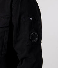 Load image into Gallery viewer, Cp Company Twill Emerized Shirt In Black
