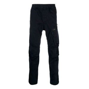 Cp Company Regular Fit Stretch Sateen Stretch Lens Cargo Pants in Navy