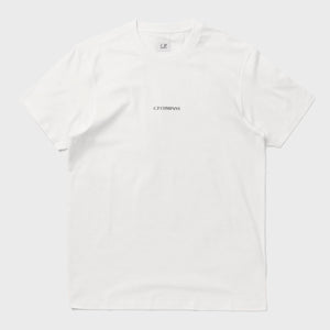 Cp Company 24/1 Jersey Logo T-Shirt In White