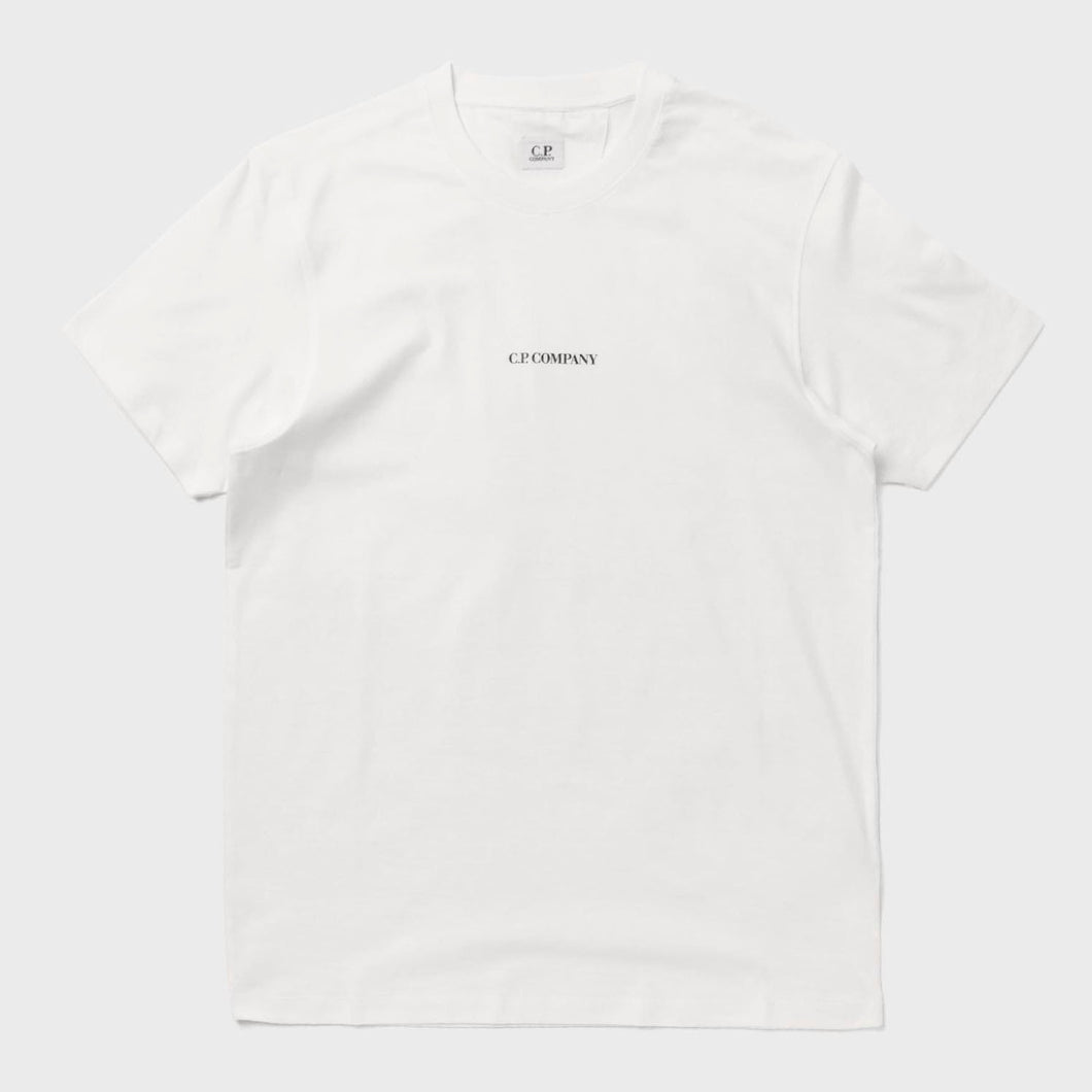 Cp Company 24/1 Jersey Logo T-Shirt In White