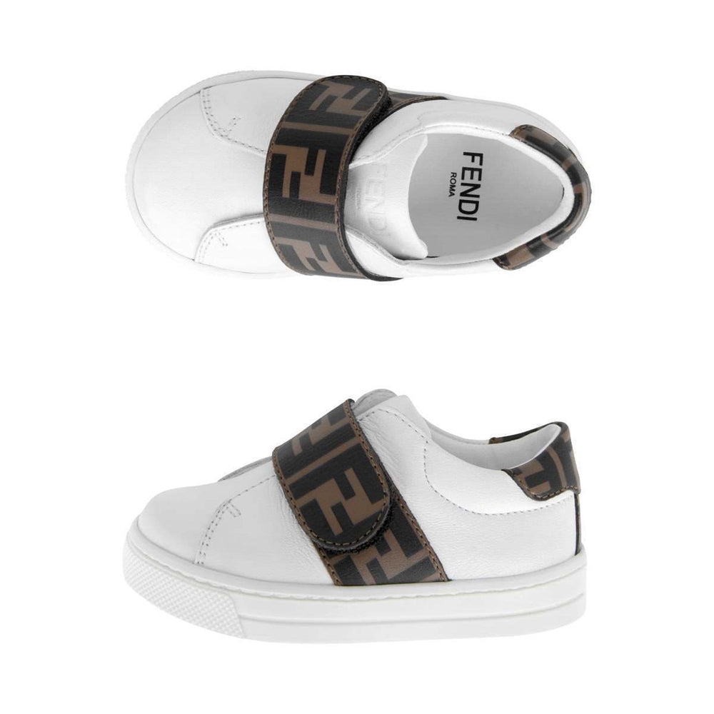 Fendi white trainers online