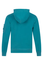 Load image into Gallery viewer, Cp Company Resist Dyed Cotton Lens Overhead Hoodie in Tile Blue
