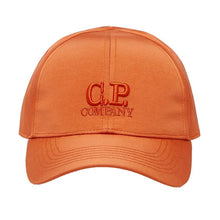 Load image into Gallery viewer, Cp Company Chrome-R Embroidered Logo Cap In Harvest Pumpkin (Pre-Order: Due Approx. 28th Feb)
