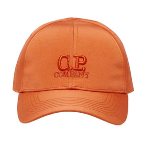 Cp Company Chrome-R Embroidered Logo Cap In Harvest Pumpkin (Pre-Order: Due Approx. 28th Feb)