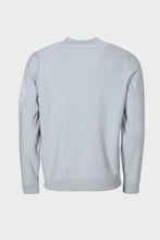 Load image into Gallery viewer, Stone Island Roll Trim Embroidered Logo Sweatshirt in Baby Blue
