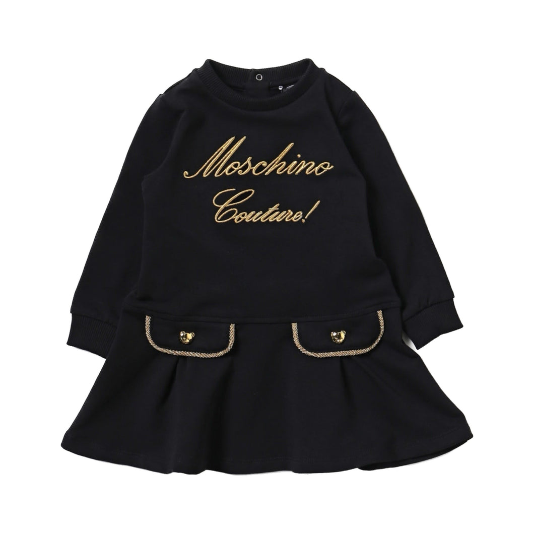 Moschino Junior Couture Dress in Black