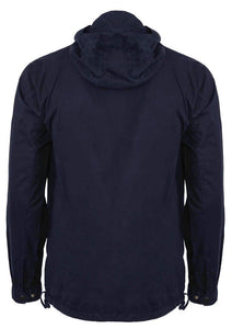 Cp Company Gabardine Hooded Lens Overshirt Navy