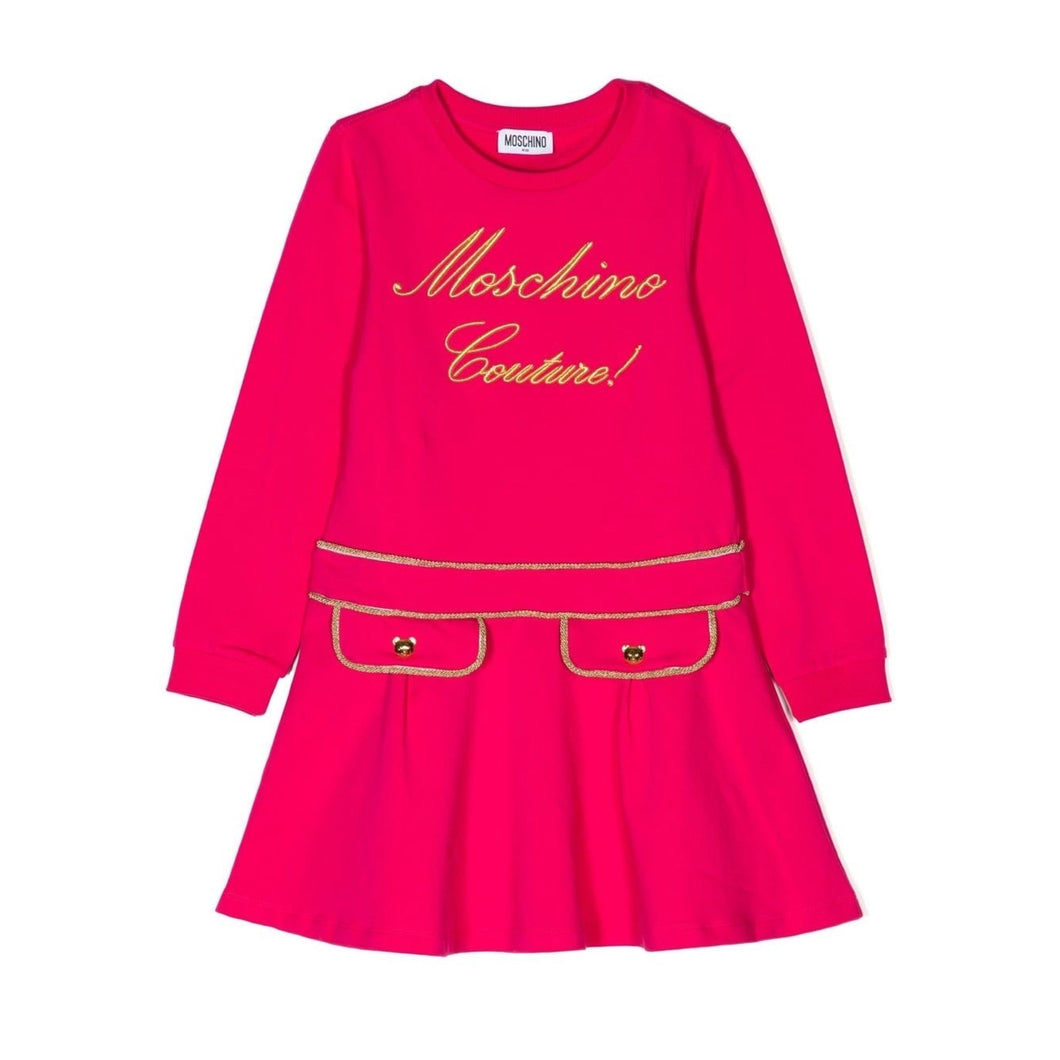 Moschino Junior Girls Couture Dress in Pink