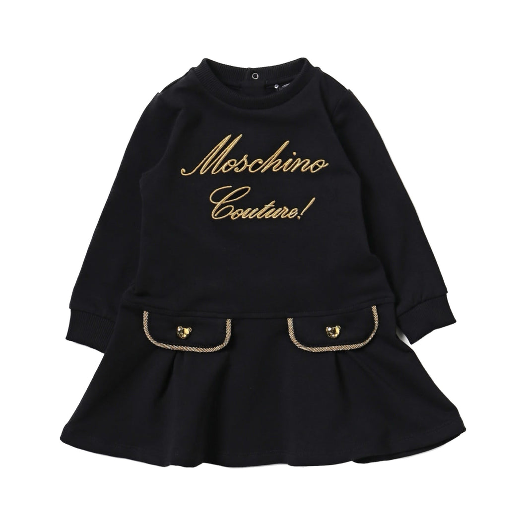 Moschino Junior Girls Couture Dress in Black