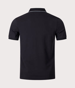 Cp Company Stretch Piquet Slim Fit Polo Shirt in Black (Pre-Order: Due Approx. 28th Feb)