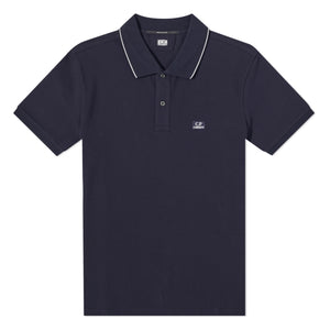 Cp Company Regular Fit Polo Shirt In Navy (Pre-Order: Due Approx. 28th Feb)